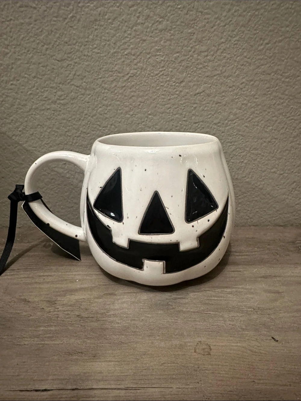 Cobwebs & Cauldrons Pumpkin Face Mug